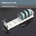 JUSTINLAU Under Cabinet Dishes Storage Holder Bowl Dish Rack Household Cabinet Drawer Dishes Drying Rack Adjustable Drain Rack