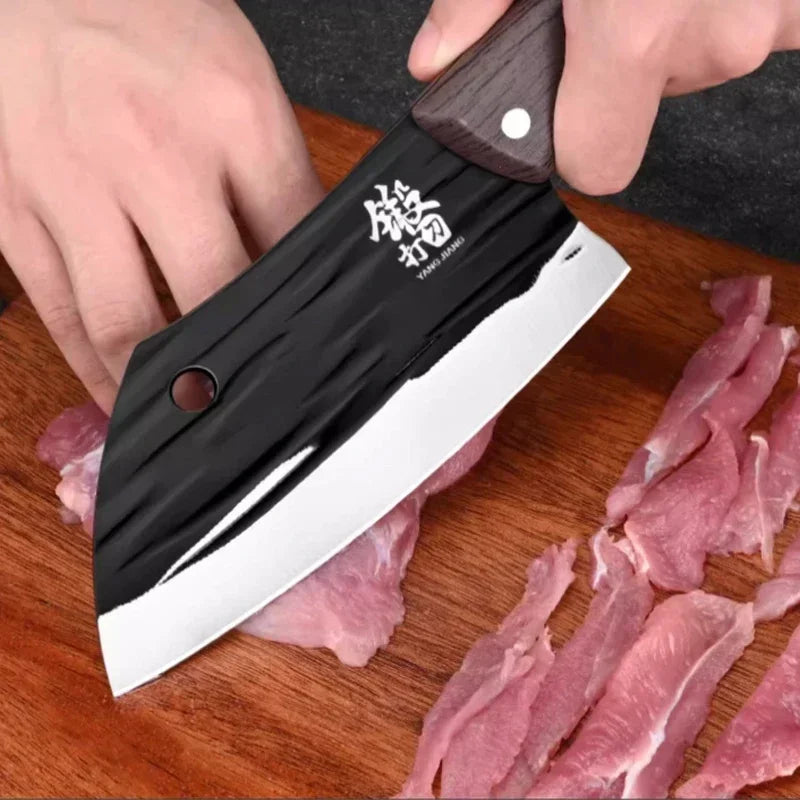 CMGF Forged Knife, Multi-Purpose Save Power Kitchen Knife, Utility Slicing Knife Home Chef Meat and Vegetable Cutting Knife