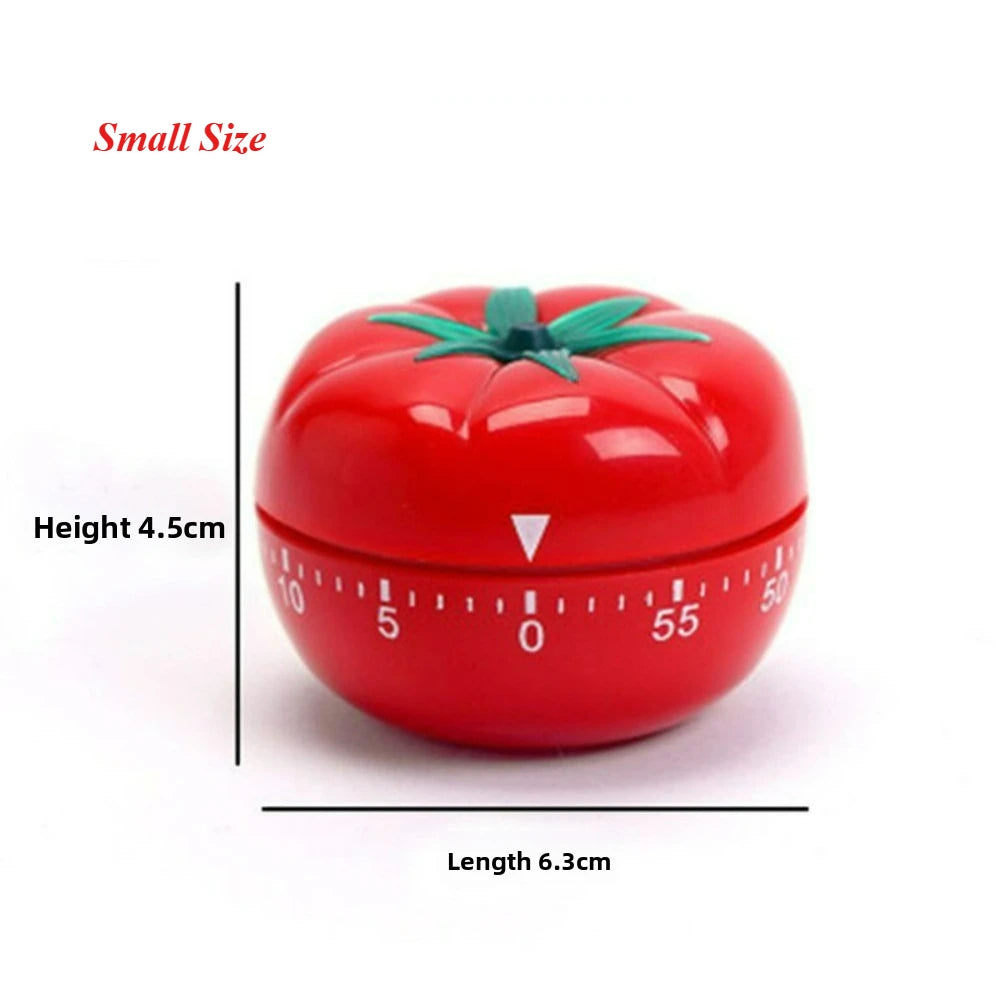 Mechanical Timer Large&Small Sizes - Visual Countdown Timer for Baking Cooking Tomato&Daily Reminder Manual Wind-Up Alarm Clock