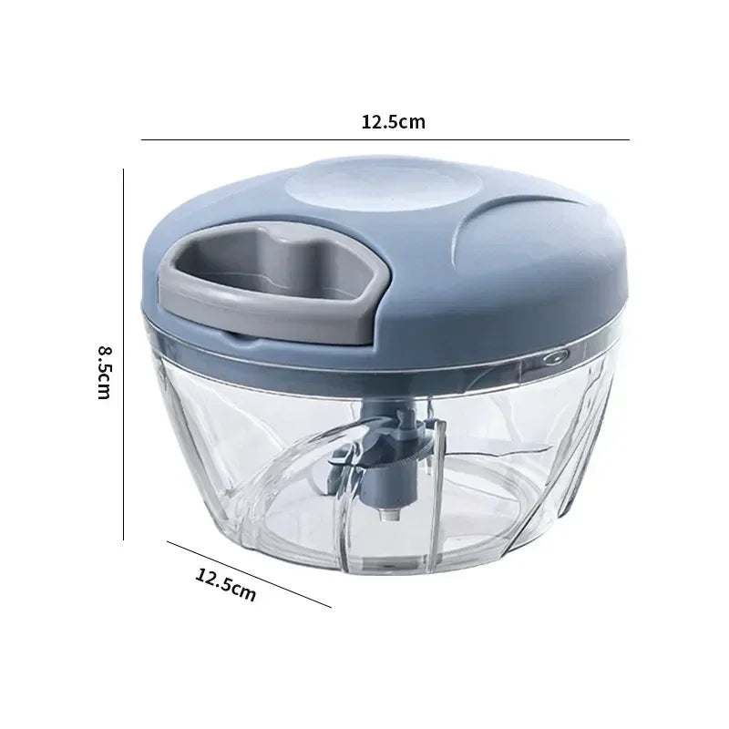 Crusher Vegetable Onion Cutter Kitchen Cooking Accessories 500/900ML Manual Meat Mincer Garlic Chopper Rotate GarlicPress