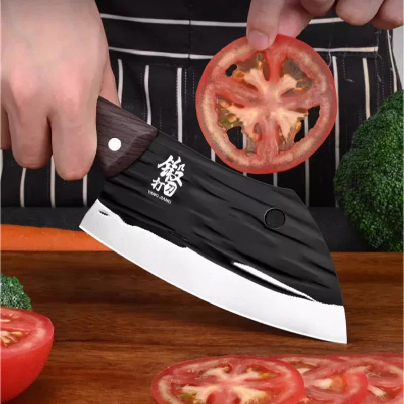 CMGF Forged Knife, Multi-Purpose Save Power Kitchen Knife, Utility Slicing Knife Home Chef Meat and Vegetable Cutting Knife