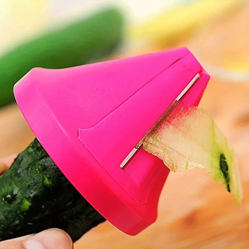 2/4 Pack Vegetable Shredder with Random Colors, Cucumber Peeler, Multifunctional Kitchen Rotary Grater, Creative Spiral Vegetable Cutter