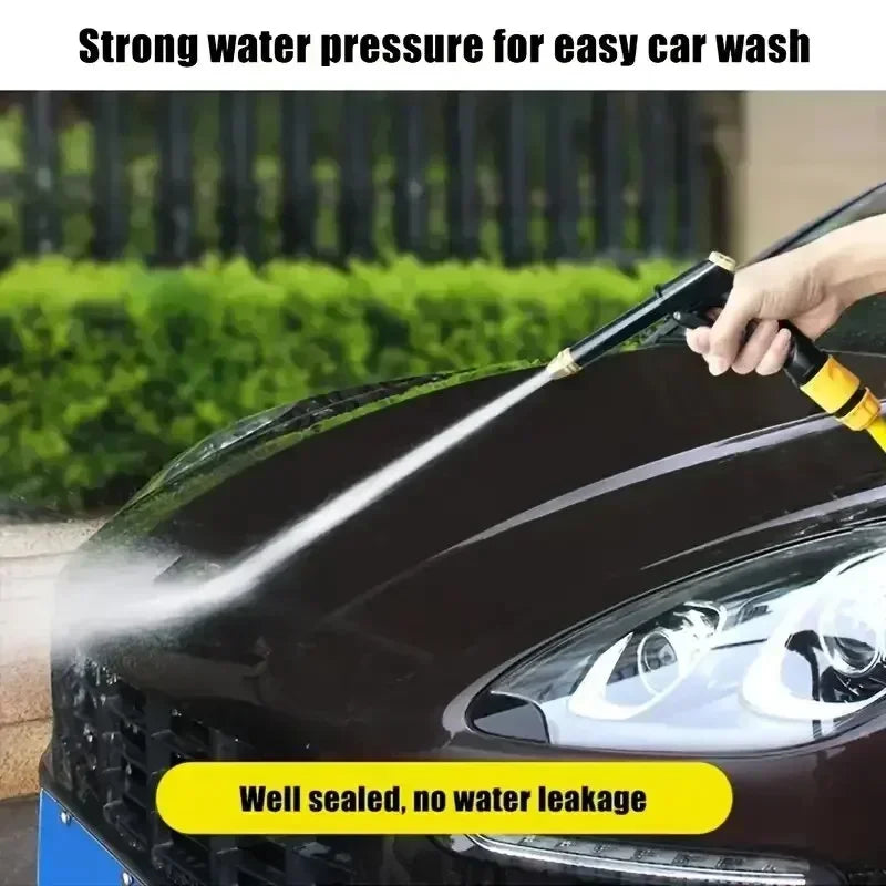 1 boquilla de manguera de agua portátil de alta presión - Pulverizador ajustable para jardín, lavado de coches y herramientas de limpieza de mascotas