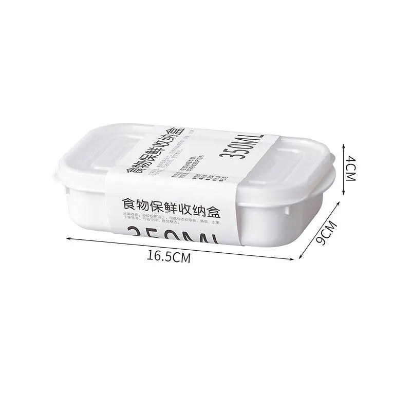 Refrigerator Large Capacity White Crisper Box Kitchen Storage Refrigerator Food Storage Container Store Keep Fresh Food Seal Box