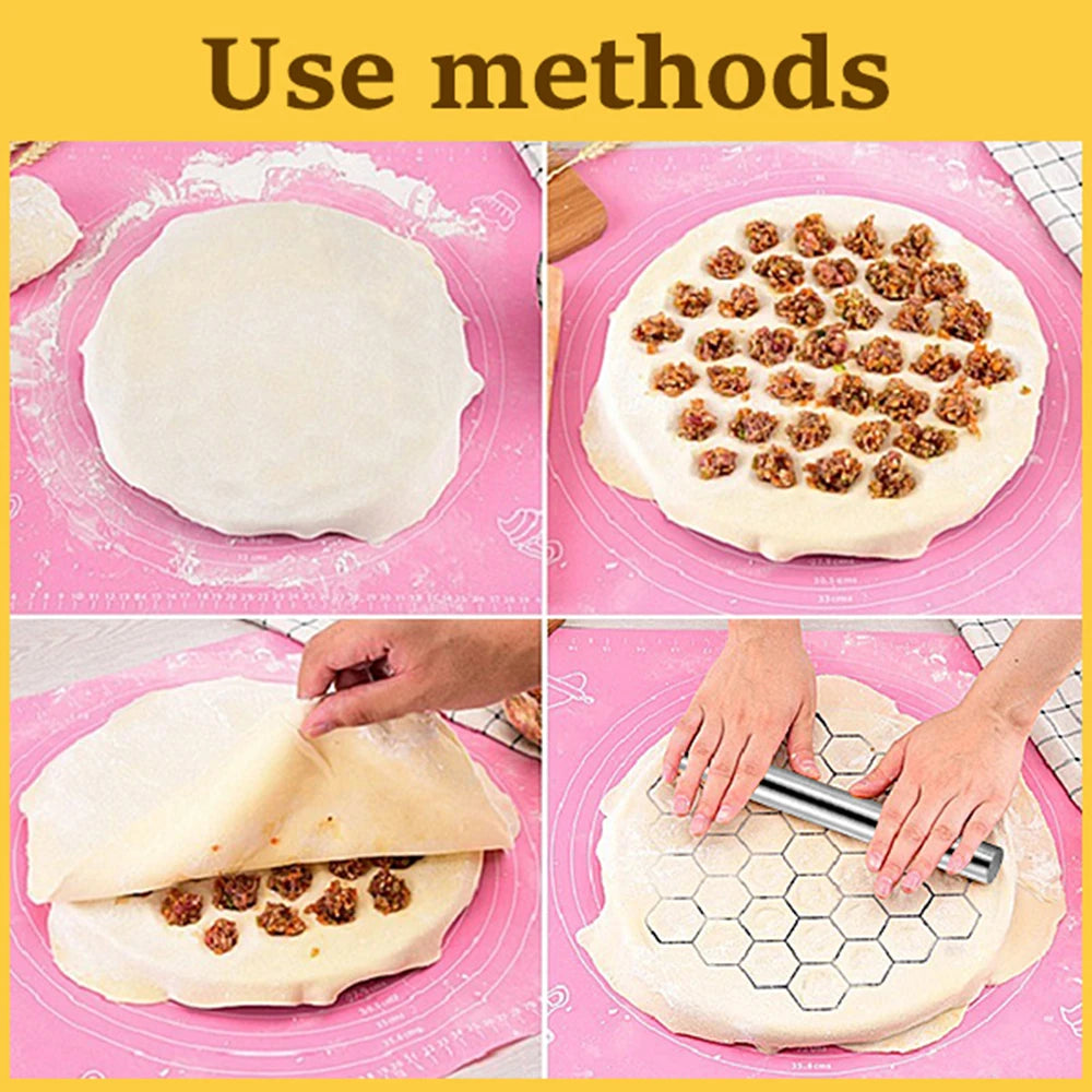 Aluminum Alloy Dumpling Mold 37 Wonton Machine Metal Dumpling Mold Kitchen Dumpling Pressing Tool Simple and Easy To Use