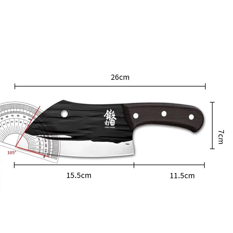 CMGF Forged Knife, Multi-Purpose Save Power Kitchen Knife, Utility Slicing Knife Home Chef Meat and Vegetable Cutting Knife