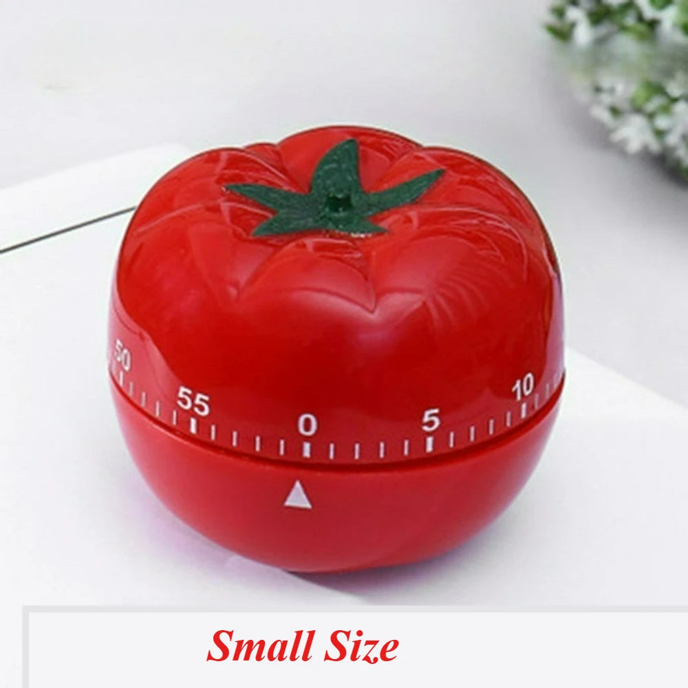 Mechanical Timer Large&Small Sizes - Visual Countdown Timer for Baking Cooking Tomato&Daily Reminder Manual Wind-Up Alarm Clock