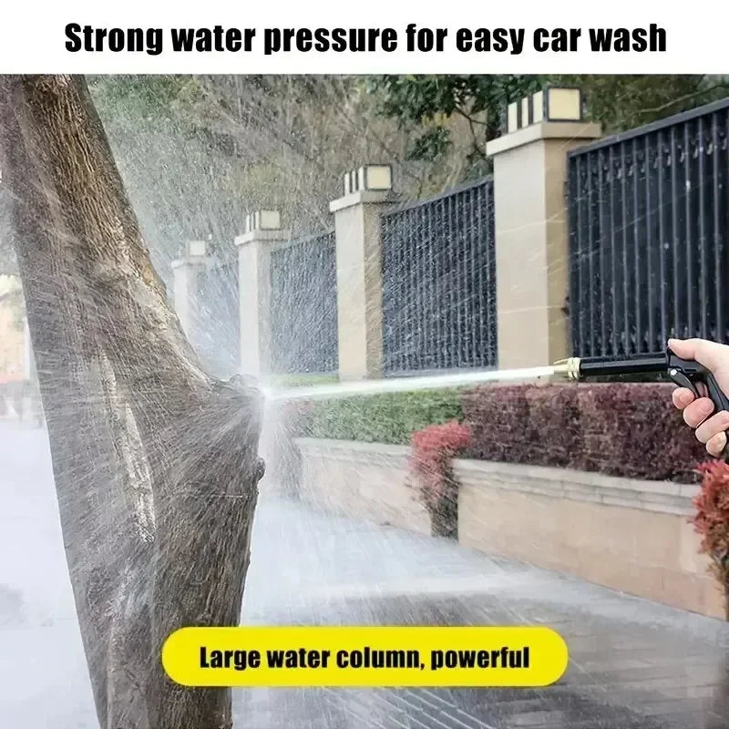 1 boquilla de manguera de agua portátil de alta presión - Pulverizador ajustable para jardín, lavado de coches y herramientas de limpieza de mascotas
