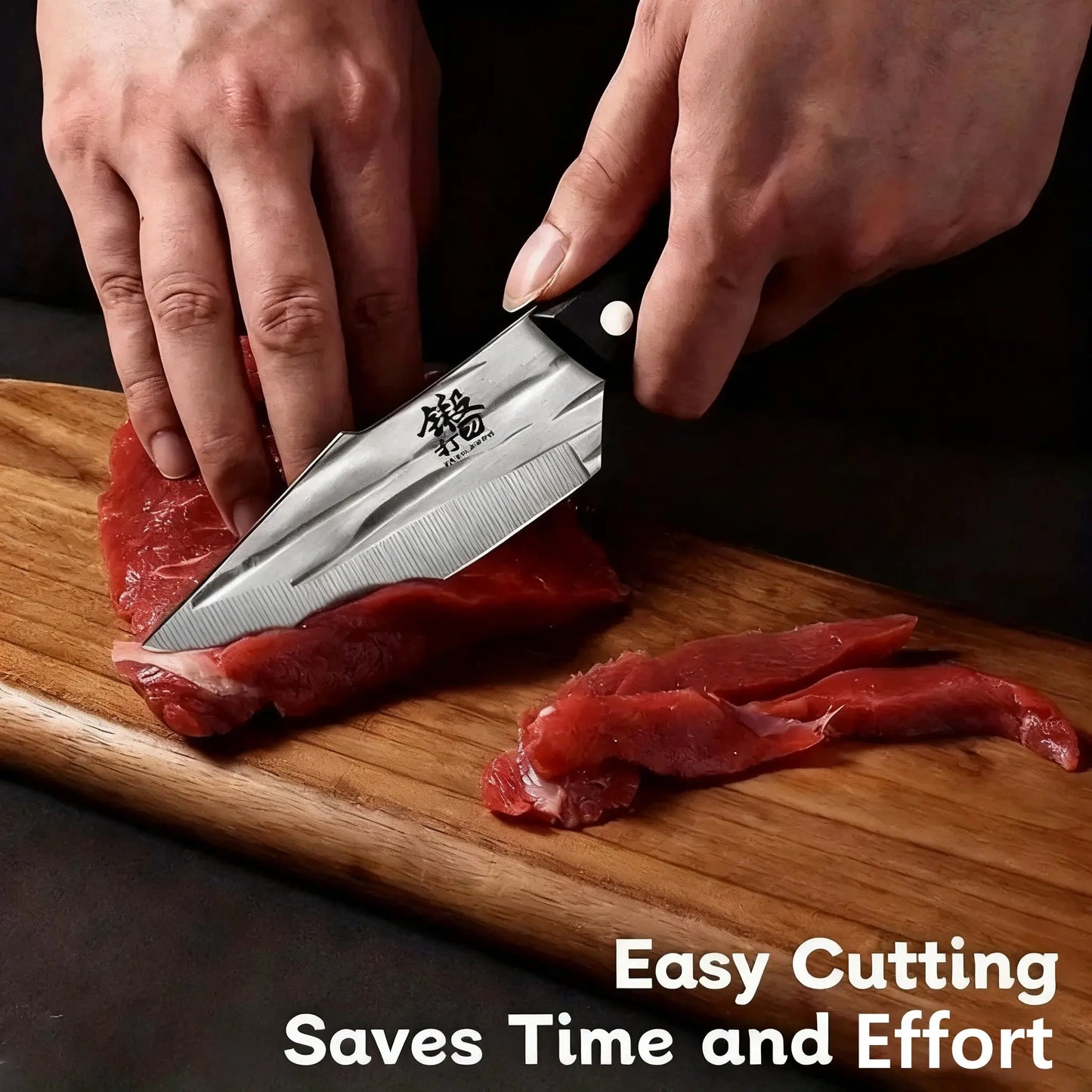 Newly Vintage-Style Professional Boning Knife - Seiko Forged Heavy Duty Butcher Knife for Meat, Kitchen & Travel BBQ